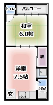 中井ハイツの間取り画像