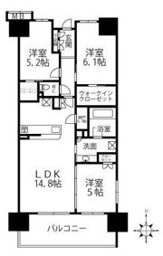 シティテラス神崎川駅前の間取り画像