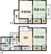 下道貸家Ⅱの間取り画像