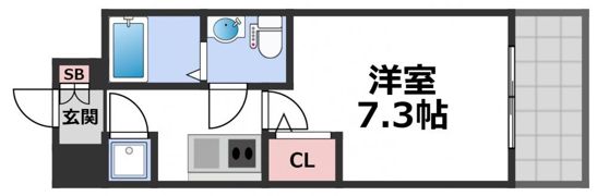 セレニテ京橋クレアの間取り画像