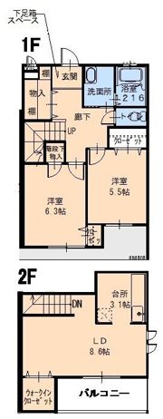 フジパレス辻子の間取り画像