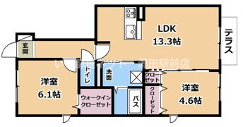 D-room琵琶の間取り画像