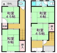 都島区都島本通4丁目貸家の間取り画像