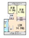 隆豊ハイツの間取り画像
