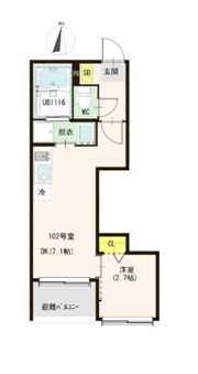 ハーモニーテラス上篠崎Ⅲの間取り画像
