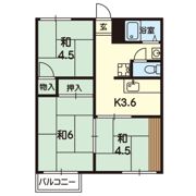 ガーデンコーポ江津の間取り画像