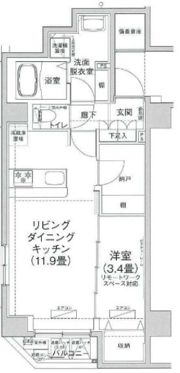 アイルプレミアム押上ノルドの間取り画像