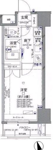 GRAZIA南砂町の間取り画像