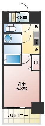 プレサンス淡路駅前の間取り画像