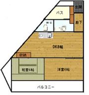 ヴィラ高砂の間取り画像