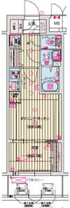 ソルテラスOSAKA BAYの間取り画像