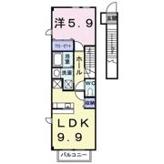 サニーサイド ハウス 森 Aの間取り画像