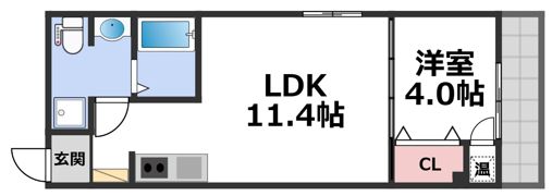 F maison LORE Ⅲ番館の間取り画像