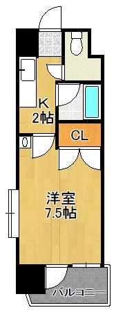 ニューサンリバー6番館の間取り画像