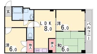 ロイヤルコートナグラの間取り画像