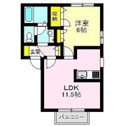 クレールドルフ Aの間取り画像