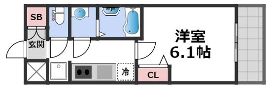 プレサンス THE TENNOJI 逢阪トゥルーの間取り画像