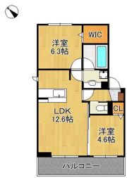 (仮称)D-ROOM別所町A棟の間取り画像