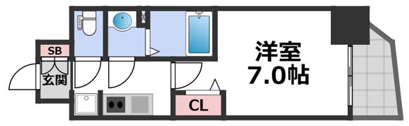 フォーリアライズ天王寺ソリオの間取り画像