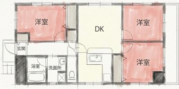 サンフラッツ南桜塚の間取り画像
