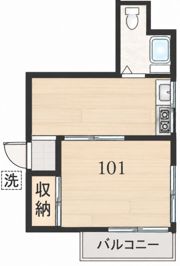 若宮カラタハイツの間取り画像
