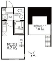 ハーミットクラブハウストロピカ新子安の間取り画像