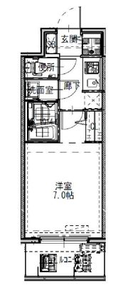 S-RESIDENCEドーム前千代崎の間取り画像