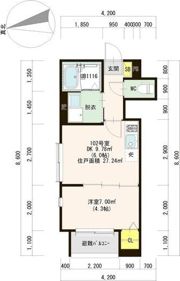 ハーモニーテラス新守山Ⅱ(金屋一丁目④コーポ)の間取り画像