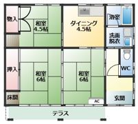山内戸建ての間取り画像