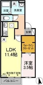 グレースタウン江南 Fの間取り画像