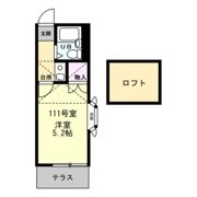 レオパレス21川崎観音の間取り画像