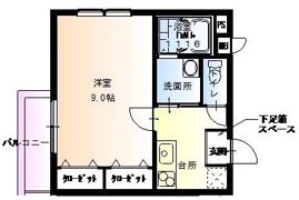 フジパレス東三国Ⅰ番館の間取り画像