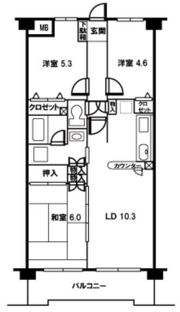 リファインド レリシュの間取り画像