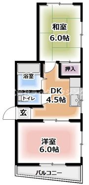 シーガルマンションの間取り画像
