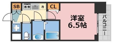 プレサンス松屋町駅前の間取り画像