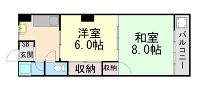 住吉パームスの間取り画像