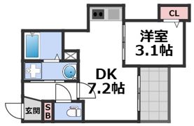 ジーメゾン桃谷の間取り画像
