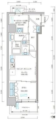 パークアクシス池袋イーストの間取り画像