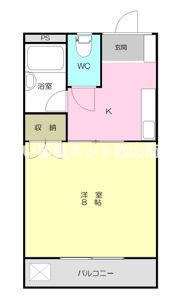 福岡マンションの間取り画像