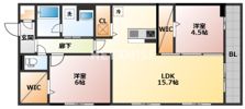 ロイヤルタウン富の原Ⅱの間取り画像