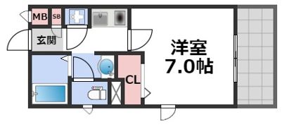 ジュネーゼ大阪城南の間取り画像