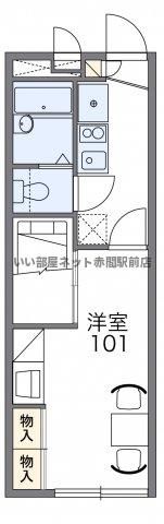 レオパレスINAMOTOの間取り画像