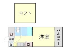 エステムコート三宮駅前ラ・ドゥーの間取り画像