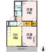 セジュール住吉Aの間取り画像