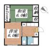 ヴァンベール伊東の間取り画像