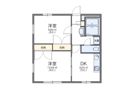 レオパレスフラワー開成の間取り画像