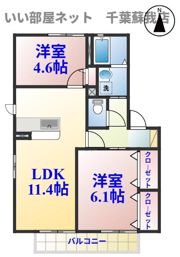 第一ローズハイム A棟の間取り画像