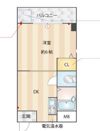 メゾンド花木1カ月の間取り画像