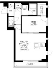 リテラス目黒三丁目の間取り画像