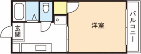 アサヒハイツの間取り画像